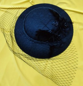 تصویر کلاه آیدا سرمه ای 