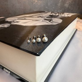 تصویر پرسینگ گوش مروارید سایز 3 