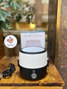 تصویر ظرف غذا برقی تک طبقه با بخارپز و گرمکن استیل 