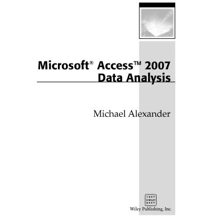خرید و قیمت دانلود کتاب Microsoft Office Access 2007 Data Analysis 2007 ...