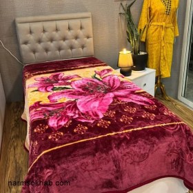 تصویر پتو دو نفره پریما گلدار 