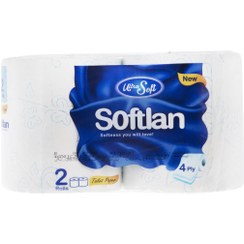 تصویر دستمال دلسی سافتلن 4 لایه دو رول 