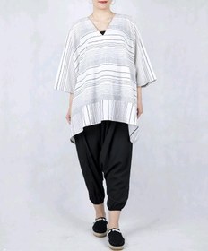 تصویر پانچ و شلوار لینن 