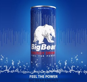 تصویر نوشابه انرژی زا بیگ بر اصل آلمان 250 میل ا Big bear Big bear