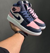 تصویر کتانی جردن وان ساقدار سایز ۴۰ رنگ صورتی و سرمه ای 