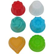 تصویر قالب ژله تک نفره بسته ۶عددی 