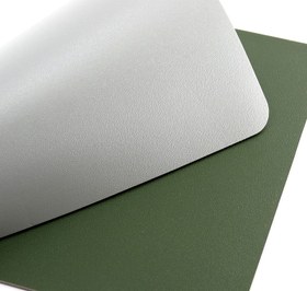 تصویر ماوس پد چرمی دورو خاکستری سبز Mouse Pad Green Gray