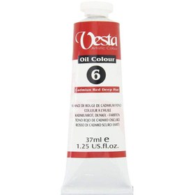 تصویر رنگ روغن وستا 37 میل کد 33 Vesta oil colored 37 ml / cadmium red deep hue 6