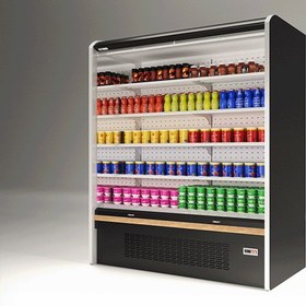 تصویر یخچال ایستاده پرده هوا (روباز)موتور سرخود مدل صدف ۲.۵ متری 