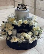 تصویر فروش کیک تولد با گل 464 
