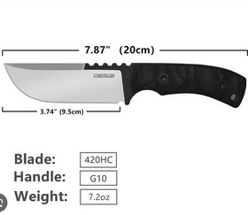 تصویر چاقو کمری مدل OERLA DB-0016 