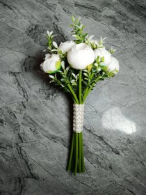 تصویر دسته گل پیونی ۱۰ شاخه 