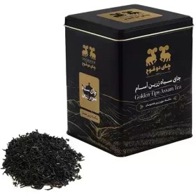 تصویر چای دو قوچ فلزی شکسته زرین ممتاز 450 گرم doghooch golden tea