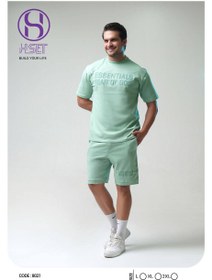 تصویر ست تیشرت شلوارک مردانه 