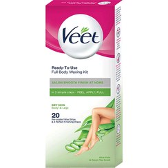 تصویر نوار موبر ویت (Veet) مخصوص پوست خشک بسته 20 عددی وکس و موم