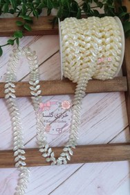 تصویر ریسه مروارید طرح برگ 