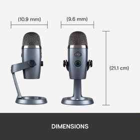 تصویر میکروفون کندانسر لاجیتک بلو BLUE Yeti Nano Microphone Logitech BLUE Yeti Nano Microphone