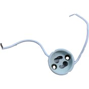 تصویر سوکت لامپ هالوژن پایه استارتی مناسب برای پایه های GU10 و ... SOCKET for GU10