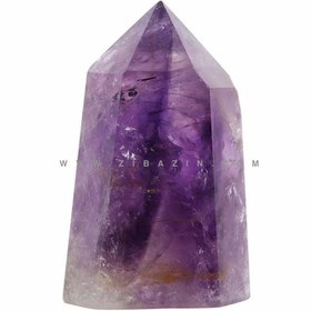 تصویر سنگ دکوری آمیتیست amethyst prism