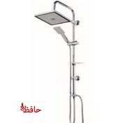 تصویر علم دوش دوکاره کروم رسوبگیر دار 