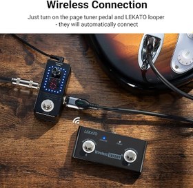 تصویر پدال بیسیم گیتار LEKATO LEKATO Wireless Page Turner Pedal, Bluetooth Wireless