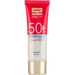 تصویر کرم ژل ضد آفتاب SPF 50 ساین اسکین رنگی مدل Syn Shield حجم 50 میلی لیتر 