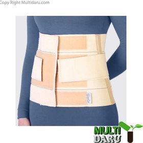 تصویر شکم بند با کش دوبل طب و صنعت کد 60430 Double Rubber Elastic Abdominal Binder