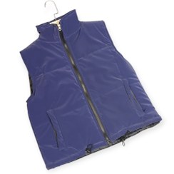 تصویر پافر کراپ زنانه سیلیکونی - سرمه ای 