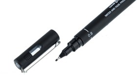 تصویر راپید یونی پین مدل Pin 200 قطر نوشتاری 0.8 میلی متر Uniball Pin Technical Pen Line Width 0.8 mm