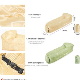 تصویر مبل بادی نیچرهایک مدل Pattern Printing Lazy 