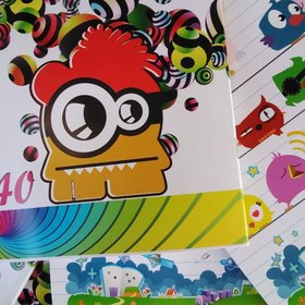 تصویر دفتر 40 برگ منگنه 