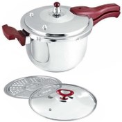 تصویر زودپز دسینی مدل دسته دار ظرفیت 6 لیتر Dessini Handli Pressure Cooker 6 Liter