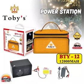 تصویر پاور استیشن ۱۲ ولت ۱۲۰۰۰ میلی‌آمپر مدل BTY-12 توبیز 