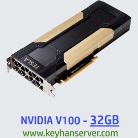 تصویر کارت گرافیک سرور NVIDIA V100 – 32GB 