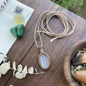 تصویر گردنبند بافت سنگ سلنایت 