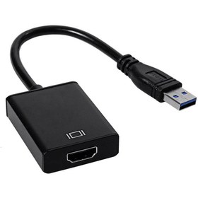 تصویر مبدل USB 3.0 به HDMI USB 3.0 to HDMI Adapter HD 1080P USB to HDMI-Compatible Converter Adapter Cable