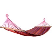 تصویر تخت آویز یک نفره جاجیم چوب‌دار پلی وود (ننو) 