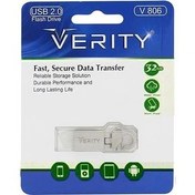 تصویر فلش مموری وریتی V 806 USB 2 ظرفیت 32 گیگابایت VERITY V 806 USB 2 Flash Drive-32GB