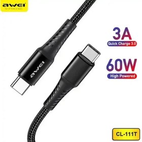 تصویر کابل شارژ اوی USB C TO USB C AWEI کد کالا CL-111 