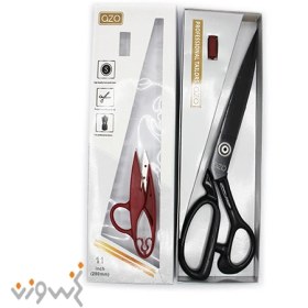 تصویر قیچی مشکی Azo(آزو) سایز 11 Code:10151