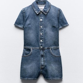 تصویر اورال DENIM TRF PLAYSUIT برند زارا 