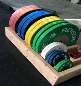 تصویر رک صفحه هالتر چوبی مدل CROSSFIT 