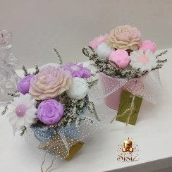 تصویر باکس گل شمعی مدل زارا 