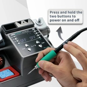 تصویر هویه دوقلو AIFEN مدل A902 با ۳ دسته و ۹ نوک ظرفیت ۴۵۰ درجه 