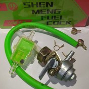 تصویر شیر بنزین موتور هندا اصل تایوان با شیلنگ و صافی و خار . کیفیت فوق العاده درجه یک 
