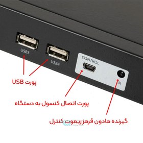 تصویر سوئیچ 8 پورت KVM دی لینک KVM-440 D-link 8-Port PS2 USB Combo KVM Switch -440