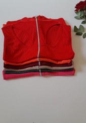 تصویر تاپ حلزونی،جنس کبریتی نخی - گلبهی 