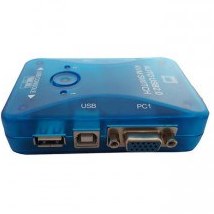 تصویر سوئیچ KVM دو پورت یو اس بی اتومات مدل 102UK P-net auto usb2.0 kvm switch