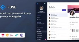 تصویر دانلود قالب انگولار Fuse 
