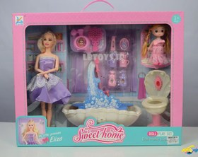 تصویر عروسک باربی وان دار با گردش آب 